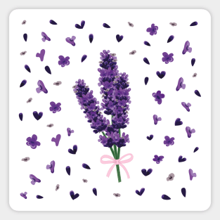 Luscious Lavender Bouquet Magnet